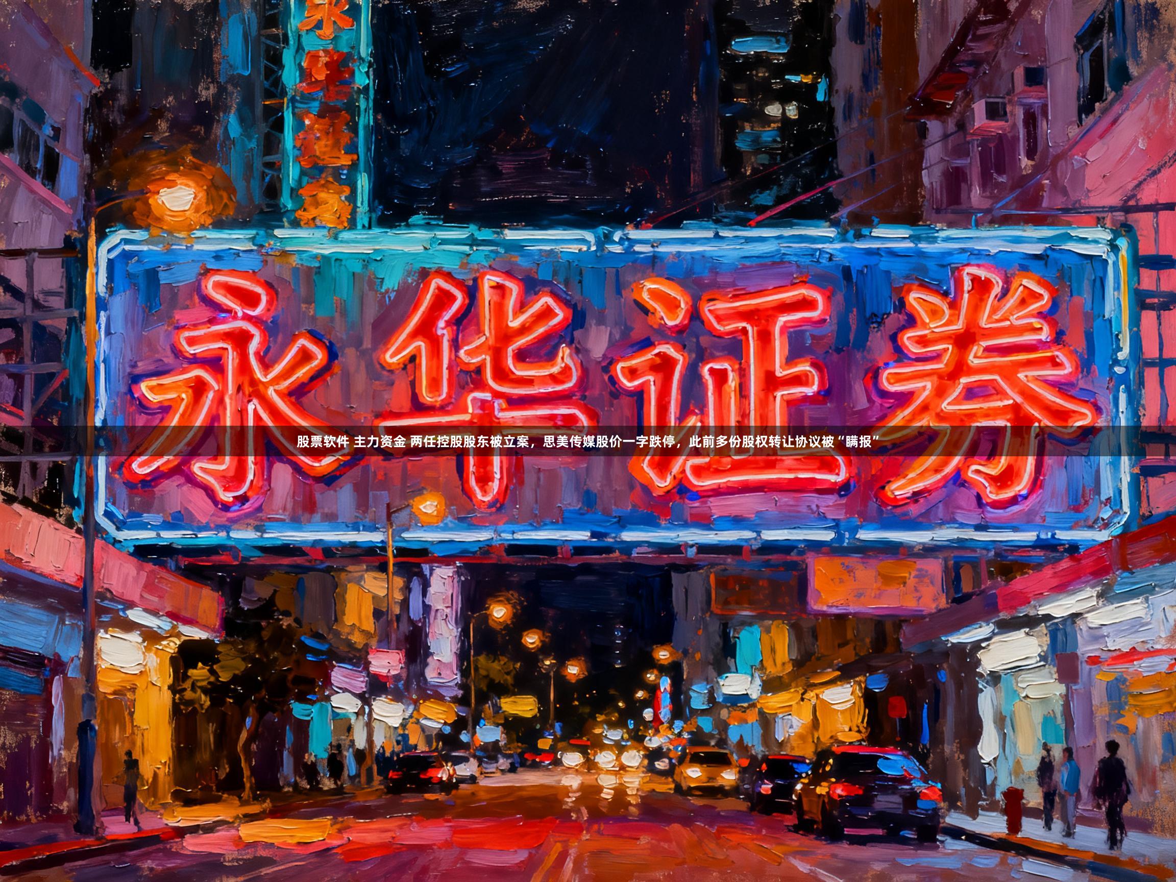 股票软件 主力资金 两任控股股东被立案,思美传媒股价一字跌停,此前多份股权转让协议被“瞒报”